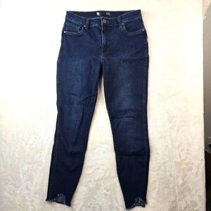 Kut from the Kloth Jeans Women’s 8 Fab Ab Ankle Skinny Denim Raw Hem Detail